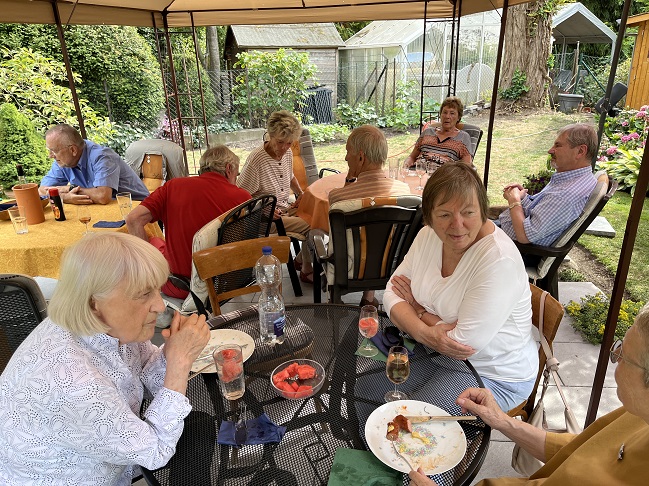 auf der Terrasse